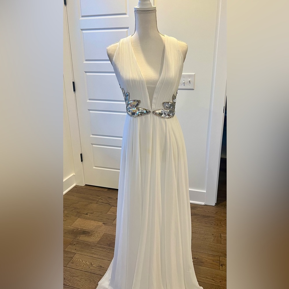Lulus Neverending Love White Sequin Maxi Dress